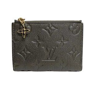 Auth LOUIS VUITTON Portefeuille Lisa M12536 Gunmetal Monogram Empreinte -
